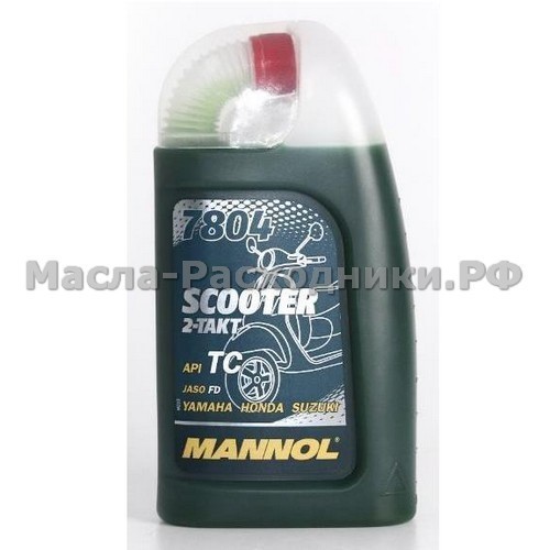 Масло для двухтактных двигателей MANNOL 2-Takt Scooter (1л) 1947