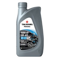 Масло моторное 4T 5W-40 TAKAYAMA Mototec 7000 SN JASO MA-2 (1л) 6056077