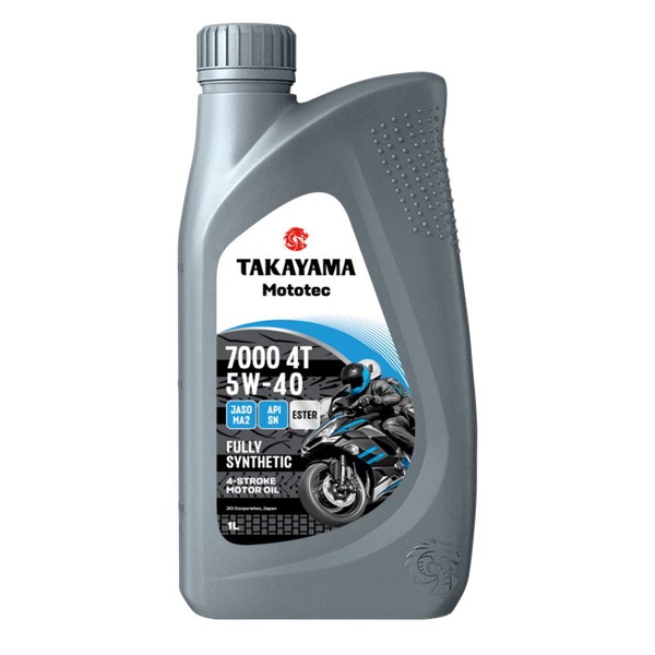 Масло моторное 4T 5W-40 TAKAYAMA Mototec 7000 SN JASO MA-2 (1л) 6056077
