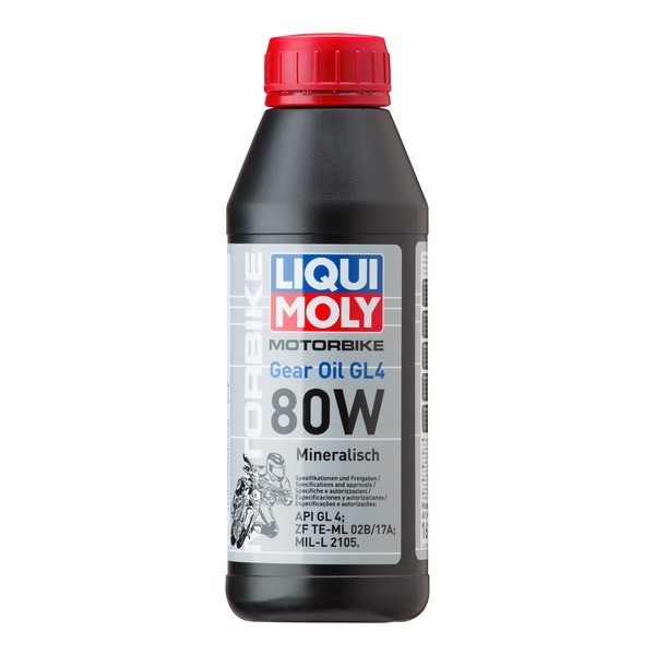 Трансмиссионное масло для мотоциклов Liqui Moly Motorbike Gear Oil 80W (1л) 1617