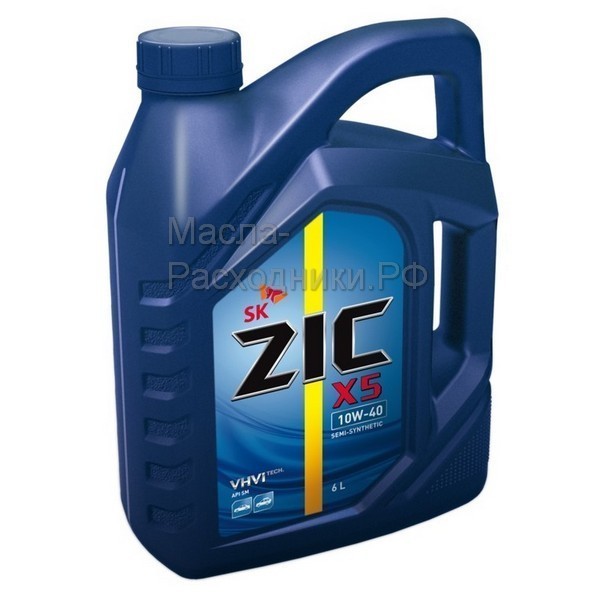 Масло моторное ZIC X5 10W-40 (6л) 172622