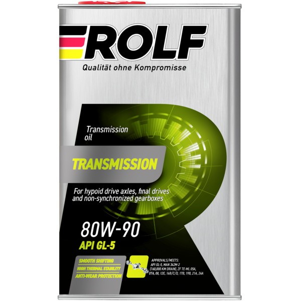 Масло трансмиссионное ROLF Transmission 80W-90 GL-5 (1л) 322242