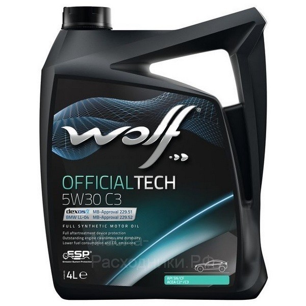 WOLF OFFICIALTECH 5W-30 C3 Масло моторное (4л) 8308116