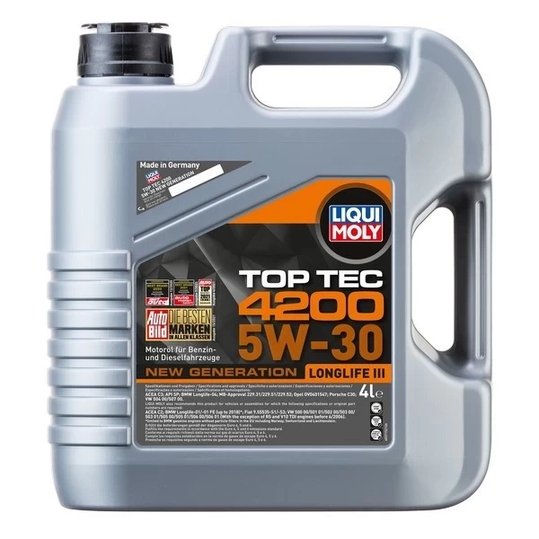 Масло моторное Liqui Moly Top Tec 4200 Longlife III 5W-30 (4л) 3715