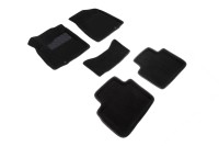 Ворсовые 3D коврики NISSAN TEANA 2008-2014 (Черные) комплект SEINTEX 71708