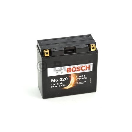 BOSCH Аккумулятор МОТО M6 GEL 12V 12Ah 190A (+/-) 0092M60200