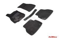 SEINTEX Ворсовые 3D коврики AUDI A6(C8) 2018- черные (комплект) 91888
