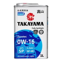 Масло моторное 0W-16 TAKAYAMA Zerotec GF-6B SР (1л) 605596