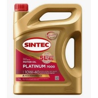 Масло моторное SINTEC PLATINUM 7000 10W-40 A3/B4 SN/CF (АКЦИЯ 5л по цене 4л) 101816