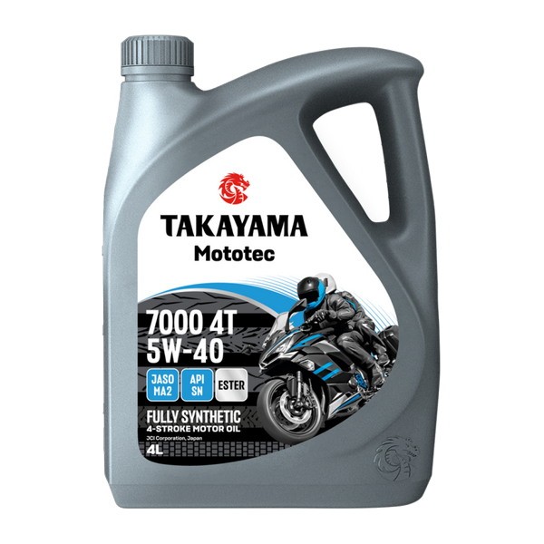 Масло моторное 4T 5W-40 TAKAYAMA Mototec 7000 SN JASO MA-2 (4л) 6056078