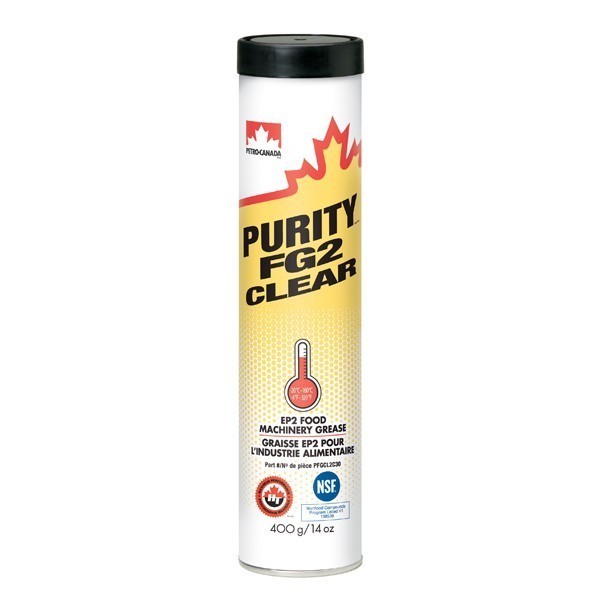 PETRO-CANADA PURITY FG 2 CLEAR (0,4кг) Смазка пищевая высокотемпературная (алюминиевый комплекс) PFGCL2C30