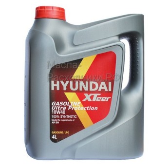 HYUNDAI Xteer GASOLINE ULTRA PROTECTION 10W-40 SN Масло моторное (4л) 1041019