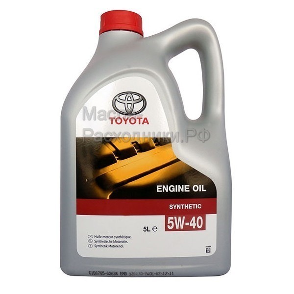 Масло моторное TOYOTA 5W-40 SN/SM/CF (5л) 0888080375GO