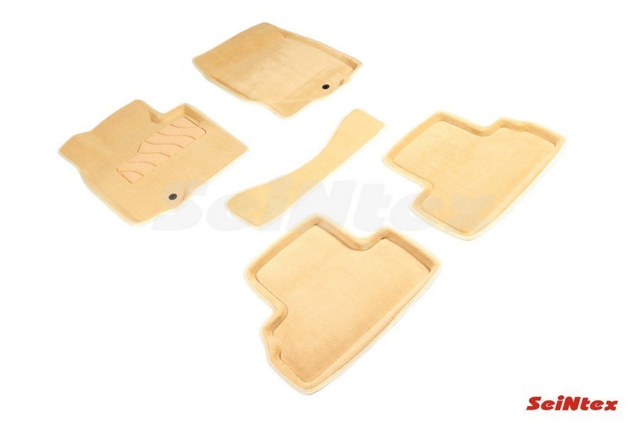 SEINTEX Ворсовые 3D коврики INFINITI EX 35/QX 50 2007-2014 бежевые (комплект) 84724