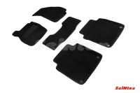 SEINTEX Ворсовые 3D коврики AUDI A8 IV 2017- черные (комплект) 90245