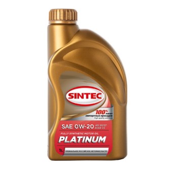Масло моторное SINTEC PLATINUM 0W-20 SP/CF C5 (1л) 322761