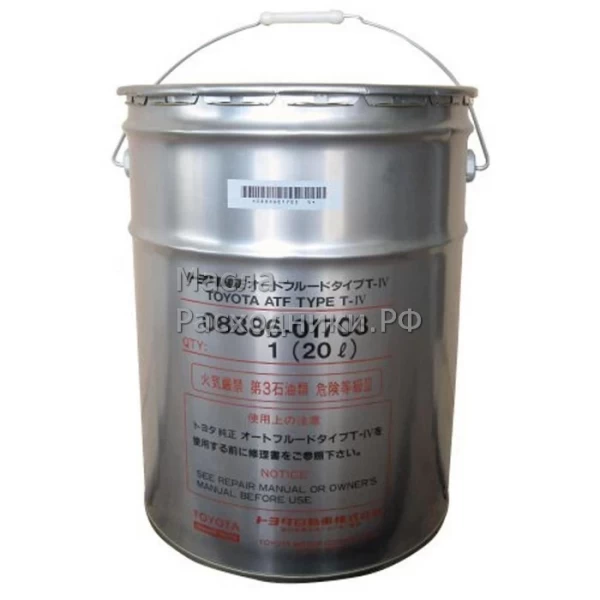 08886-01703 Toyota ATF Type T-IV, жидкость для АКПП (20л)