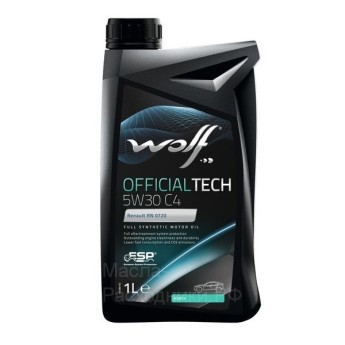 WOLF OFFICIALTECH 5W-30 C4 Масло моторное (1л) 8308314