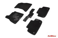 SEINTEX Ворсовые 3D коврики AUDI Q5 II 2017- черные (комплект) 89814