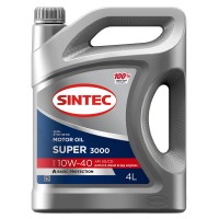 Масло моторное SINTEC SUPER 3000 10W-40 SG/CD (4л) 600240