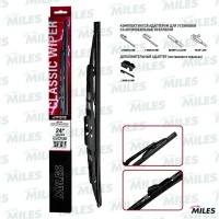 Щетка стеклоочистителя каркасная 600 мм (адаптеры HOOK 9x3/9x4) CWC24AC MILES