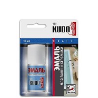 Эмаль для ванн (белая) во флаконе с кисточкой 7K1301 KUDO (15 мл) KU7K1301
