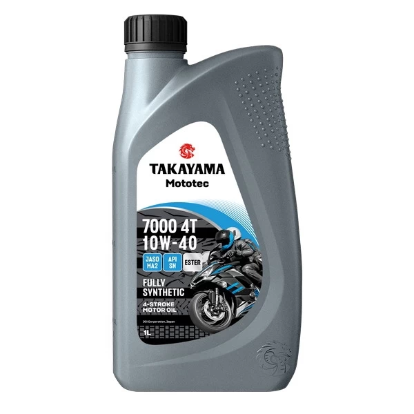 Масло моторное 4T 10W-40 TAKAYAMA Mototec 7000 SN JASO MA-2 (1л) 6056111