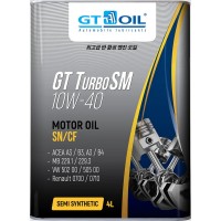 GT OIL TURBO SM 10W-40 SM SN/CF Масло моторное (4л) 8809059407028