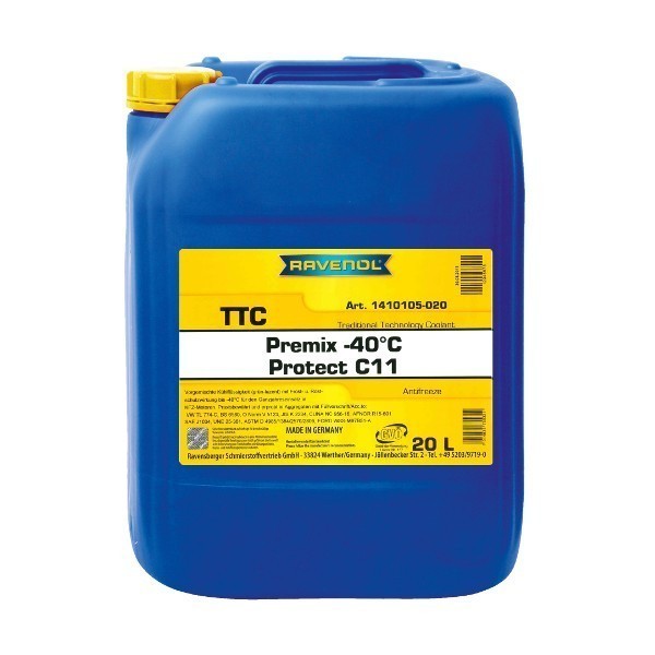Антифриз RAVENOL TTC Protect -40С G11 (20л) 1410105-020-01-999
