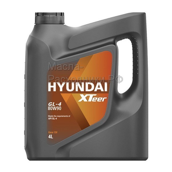 HYUNDAI Xteer OIL GL-4 80W-90 Масло трансмиссионное (4л) 1041421