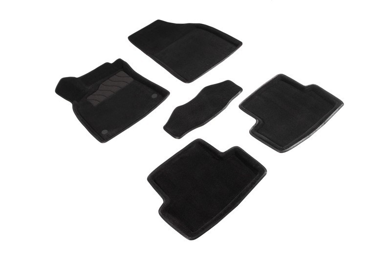 Ворсовые 3D коврики RENAULT Fluence 2010-2017 / Megane III 2008-2016 (Черные) комплект SEINTEX 86304
