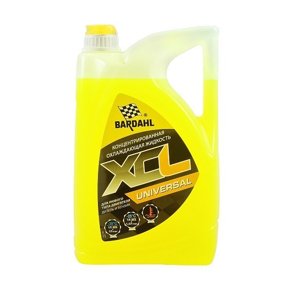 BARDAHL ENGINE ANTIFREEZE Антифриз концентат желтый (5л) 7103
