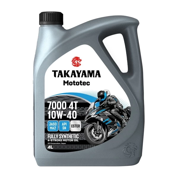 Масло моторное 4T 10W-40 TAKAYAMA Mototec 7000 SN JASO MA-2 (4л) 6056124
