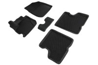 Коврики 3D EVA "РОМБ" Renault Kaptur 4WD 2016-н.в. черные (комплект) 95373 SEINTEX