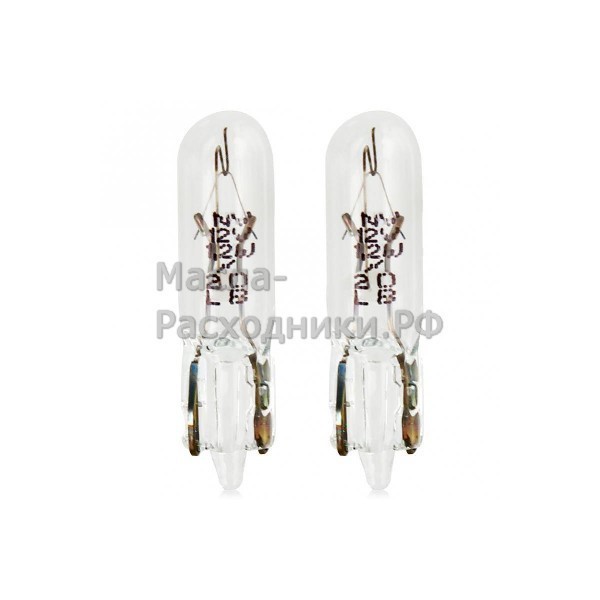 Автолампа 2721-02B (1,2W) W2x4,6d стеклянный цоколь (блистер) 12V 2721-02B 4050300925769 OSRAM (комплект 2 шт)