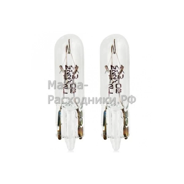 Автолампа 2721-02B (1,2W) W2x4,6d стеклянный цоколь (блистер) 12V 2721-02B 4050300925769 OSRAM (комплект 2 шт)