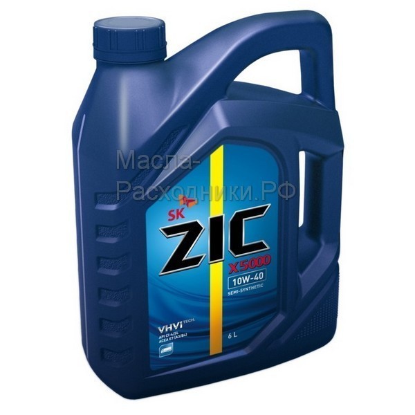 Масло моторное ZIC X5000 10W-40 (6л) 172658