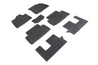 Резиновые коврики с высоким бортом для KIA Sorento IV 2020-н.в. (комплект) 95383 SEINTEX