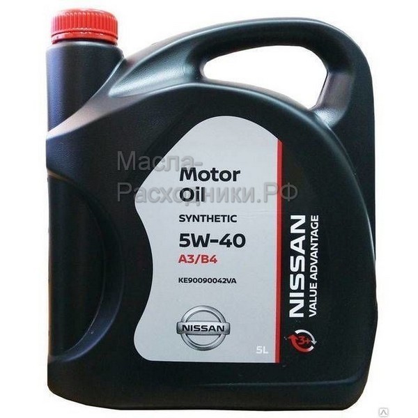 Масло моторное NISSAN 5W-40 VALUE ADVANTAGE (5л) KE90090042VA