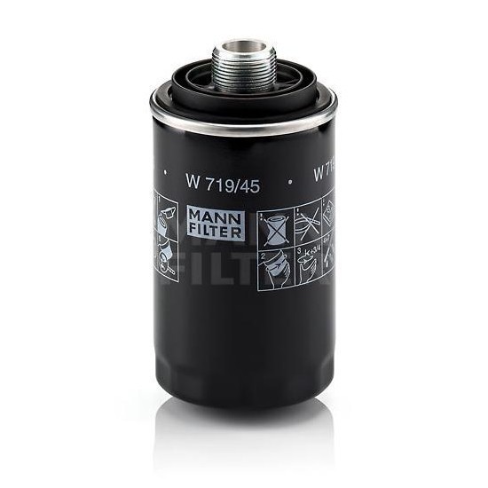 Фильтр масляный W719/45 MANN (VW Passat/Golf, Audi A4, Scoda Octavia II)