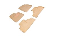 SEINTEX Ворсовые 3D коврики LEXUS RX 4 2015- бежевые (комплект) 91004