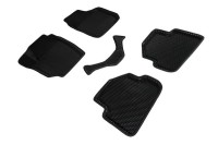 Коврики 3D EVA "РОМБ" Skoda Fabia 2007-2018 черные (комплект) 95339 SEINTEX