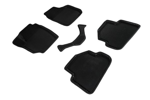 Коврики 3D EVA "РОМБ" Skoda Fabia 2007-2018 черные (комплект) 95339 SEINTEX