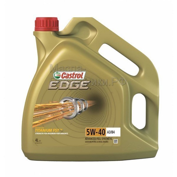 Масло моторное Castrol EDGE 5W-40 A3/B4 (4л) 15BA5D