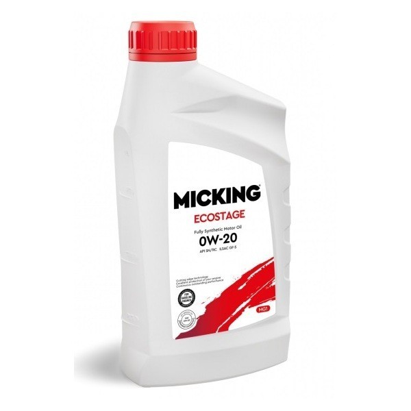 Масло моторное Micking Gasoline Oil MG1 ECOSTAGE 0W-20 SN/RC (1л) OIL5001