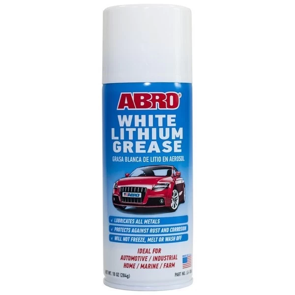 ABRO White Lithium Grease Смазка-аэрозоль (литиевая) 284 гр LG380