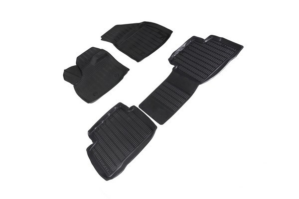 Полиуретановые коврики салона для Geely Tugella 2020-н.в. черные (шт) 95080 SEINTEX