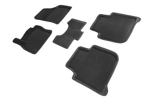 Коврики 3D EVA "РОМБ" Skoda Kodiaq 2016-н.в. черные (комплект) 95337 SEINTEX