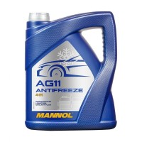 Антифриз Mannol Longterm Antifreeze AG11 (синий) Концентрат (5л) 2031