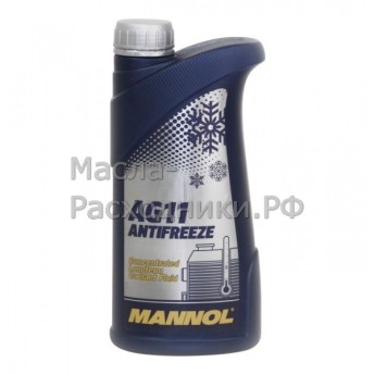 Антифриз Mannol Longterm Antifreeze AG11 (синий) Концентрат (5л) 2031